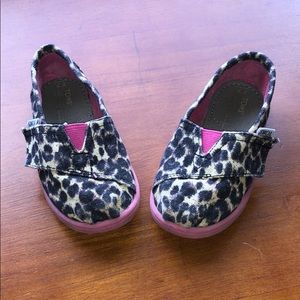 SOLD Leopard print TOMS for your toddler